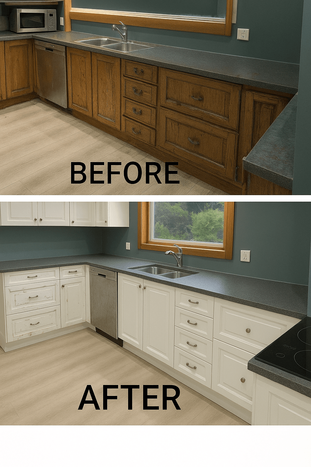 2PAC example of Refinishing Existing Surfaces